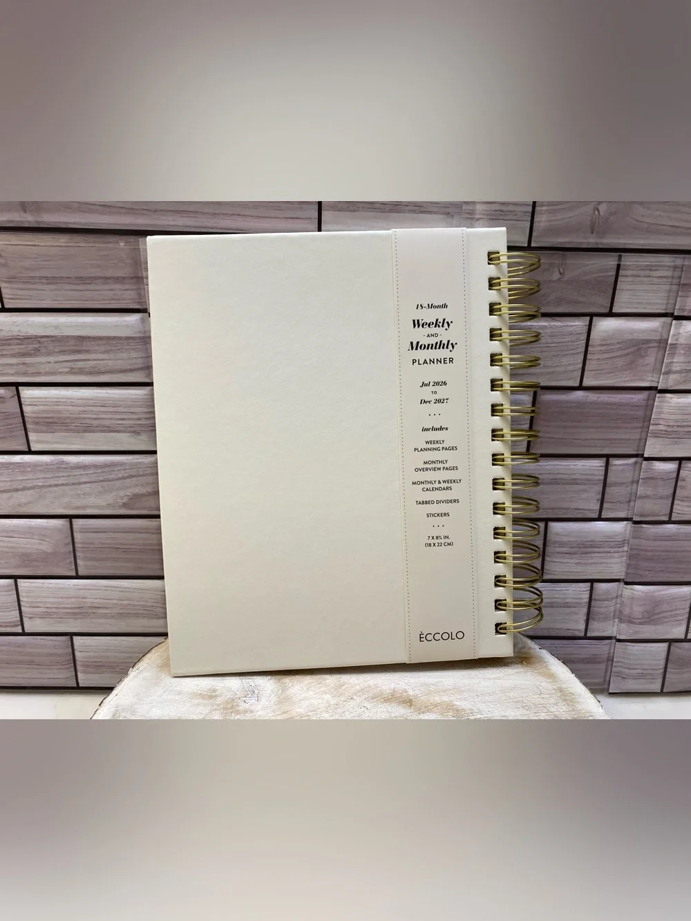 Eccolo ❤️2027 18-Month Planner with sticker & positive message New